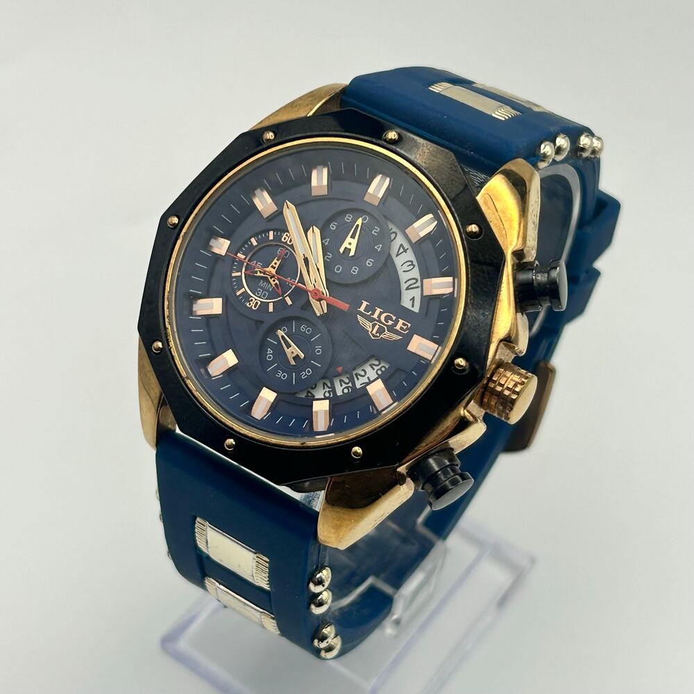 LIGE 1853 Dream Quartz Men's Watch Working New Battery